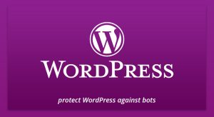 WordPress logo – protecting WordPress against bots