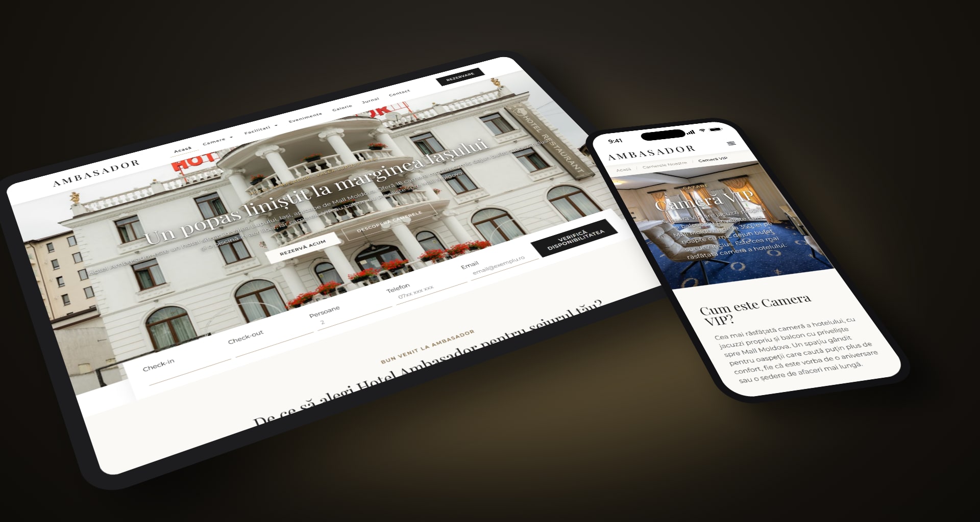 Case Study: Hotel Ambasador – a modern hotel website built from scratch