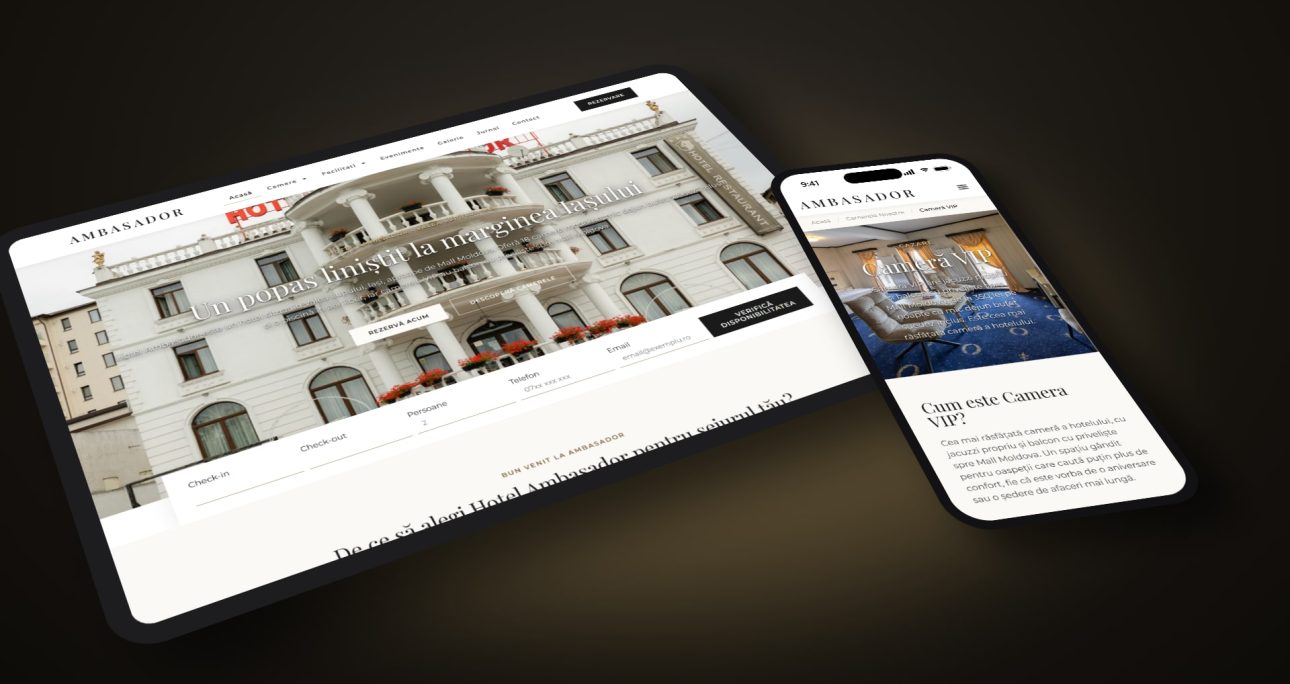 Case Study: Hotel Ambasador – a modern hotel website built from scratch